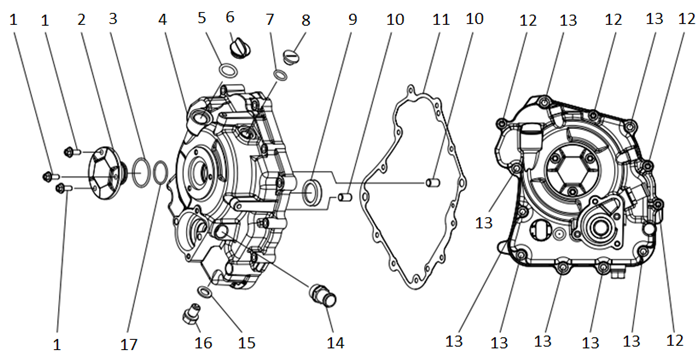 RIGHT CRANKCASE COVER