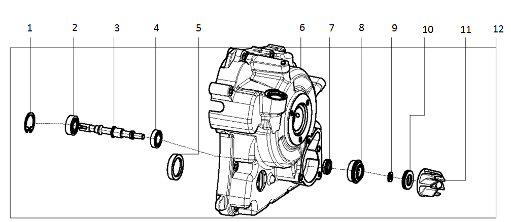 RIGHT CRANKCASE COVER COMP