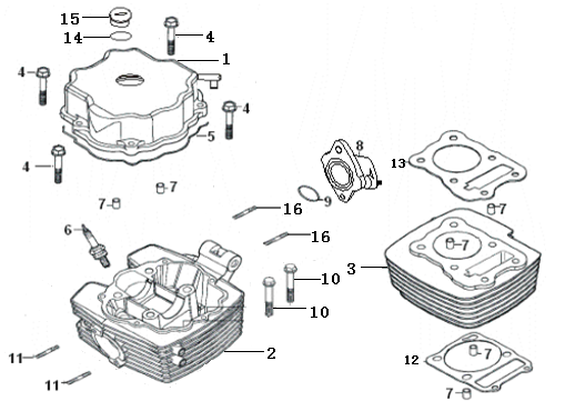 / CYLINDER HEAD/CYLINDER BODY