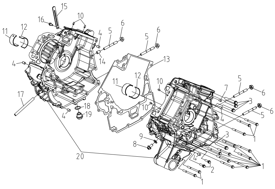 CRANKCASE ASSY