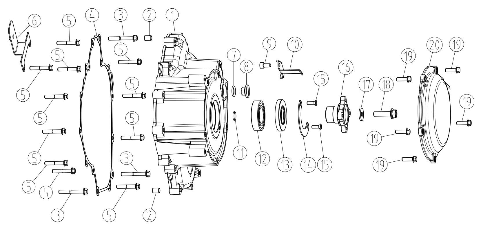 LEFT CRANKCASE COVER