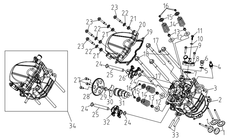 FRONT CYLINDER HEAD