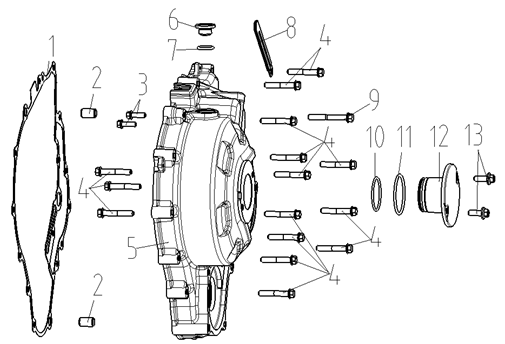 LEFT CRANKCASE COVER