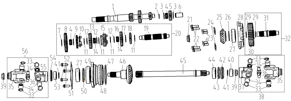 TRANSMISSION MECHANISM SET