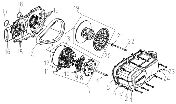CVT CVT CASE COMPONENT