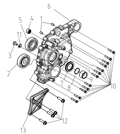 COVER FOR GEAR TRANSMISSION CASE