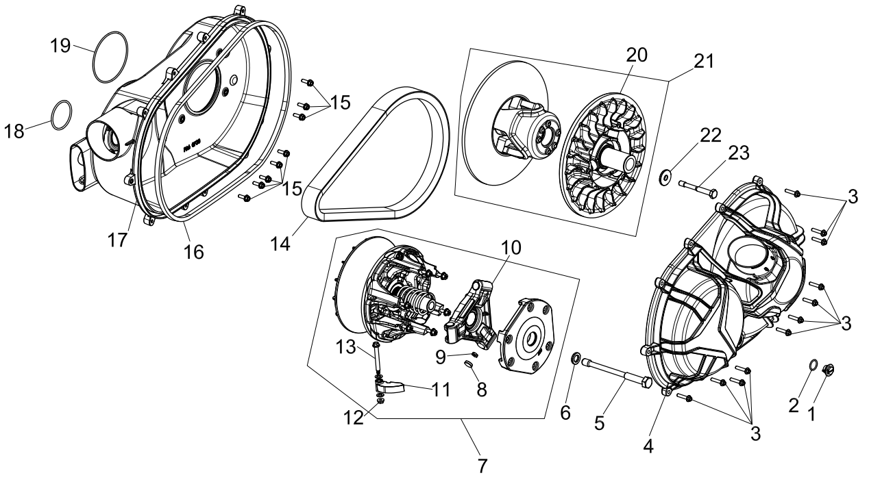 CVT CVT CASE COMPONENT