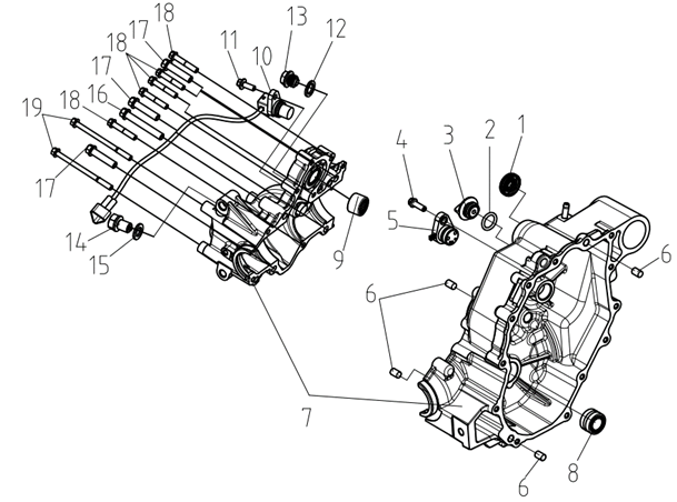 TRANSMISSION CASE COMP