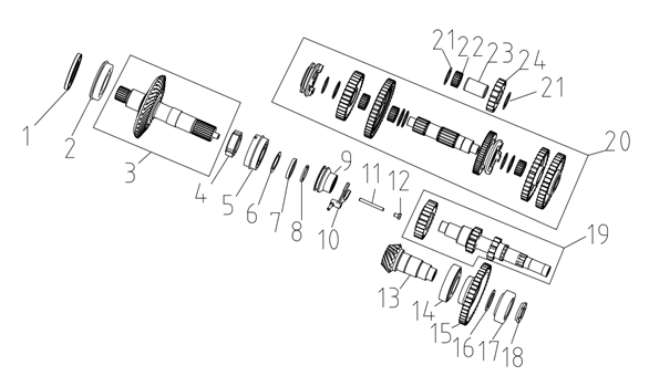 TRANSMISSION MECHANISM SET
