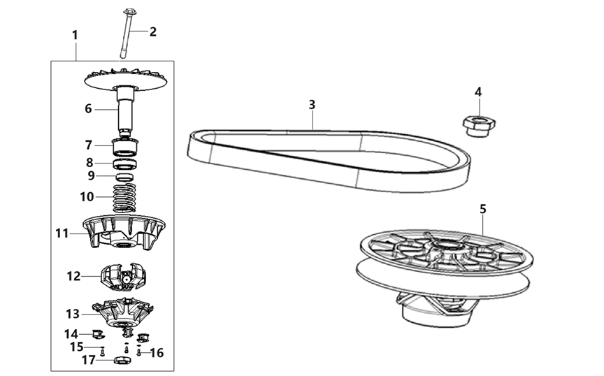 TRANSMISSION MECHANISM SET