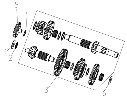 MAINSHAF AND COUNTERSHAFT