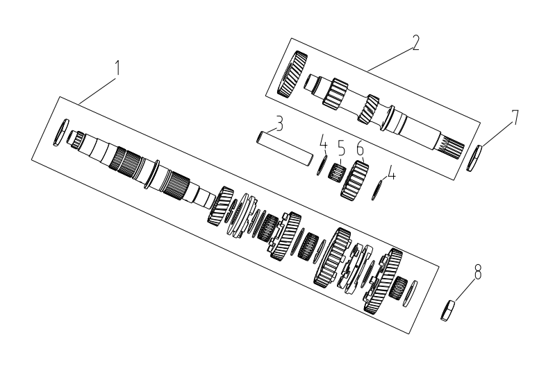 MAINSHAF AND COUNTERSHAFT