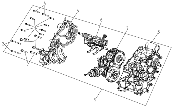 TRANSMISSION CASE COMP