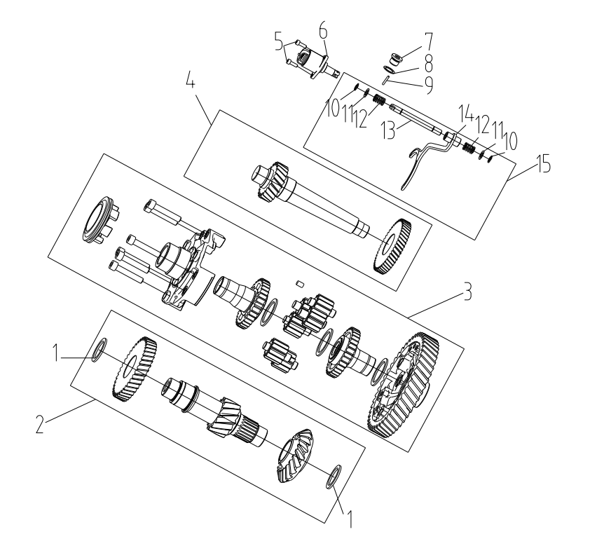 DIFFERENTIAL TRANSMISSIONM SYSTEM