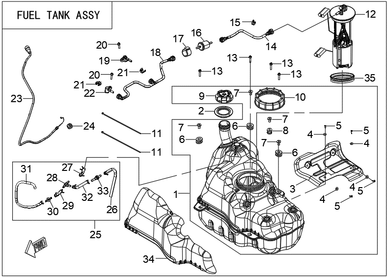 FUEL TANK ASSY
