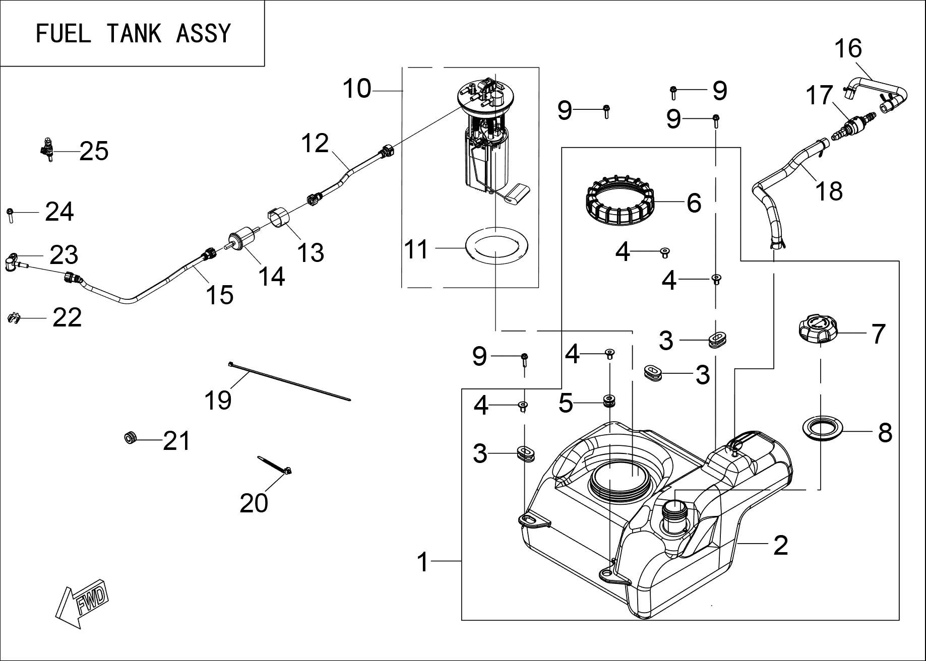 FUEL TANK ASSY