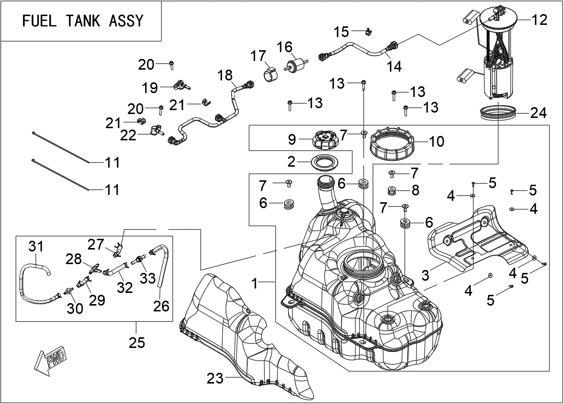 FUEL TANK ASSY