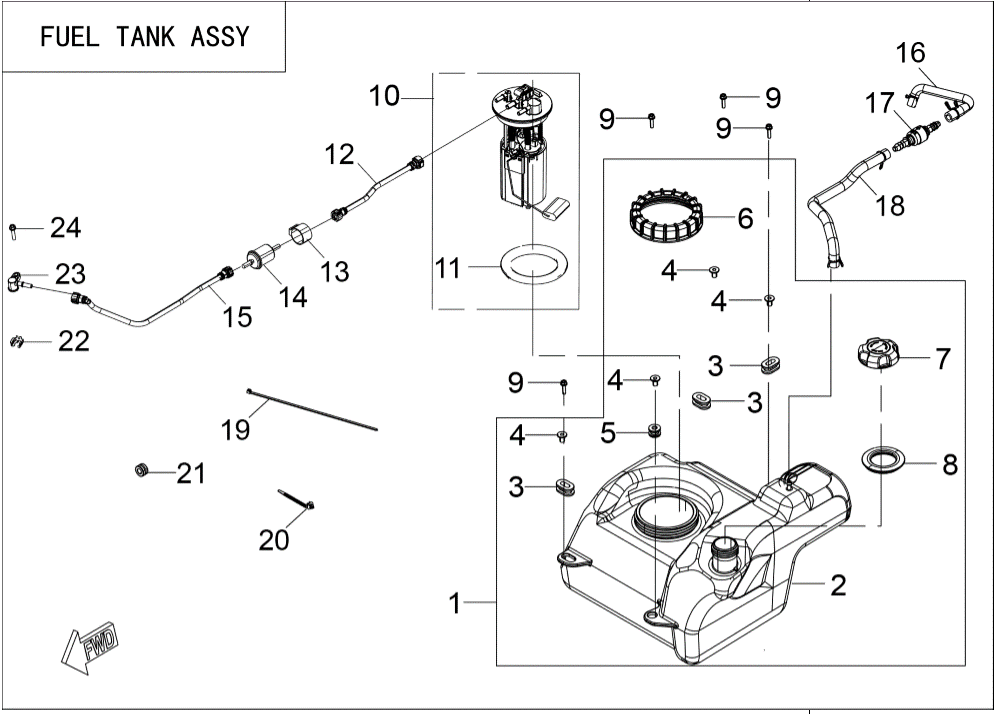 FUEL TANK ASSY