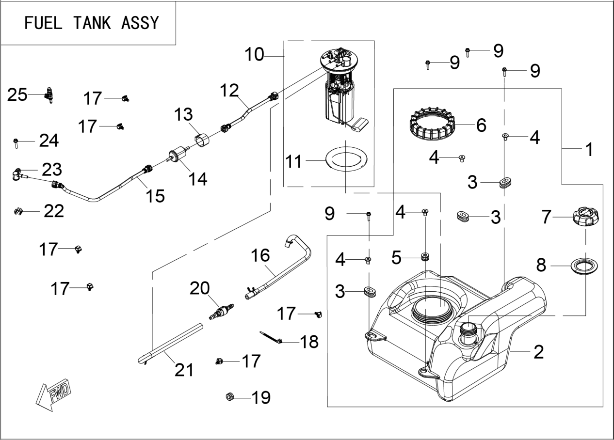 FUEL TANK ASSY