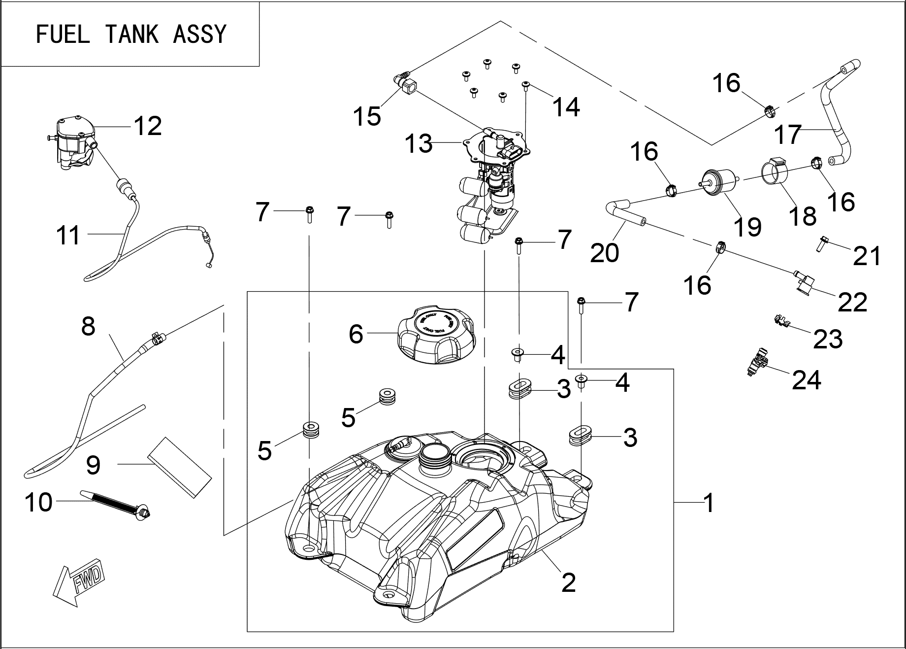 FUEL TANK ASSY