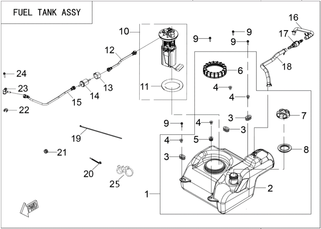 FUEL TANK ASSY