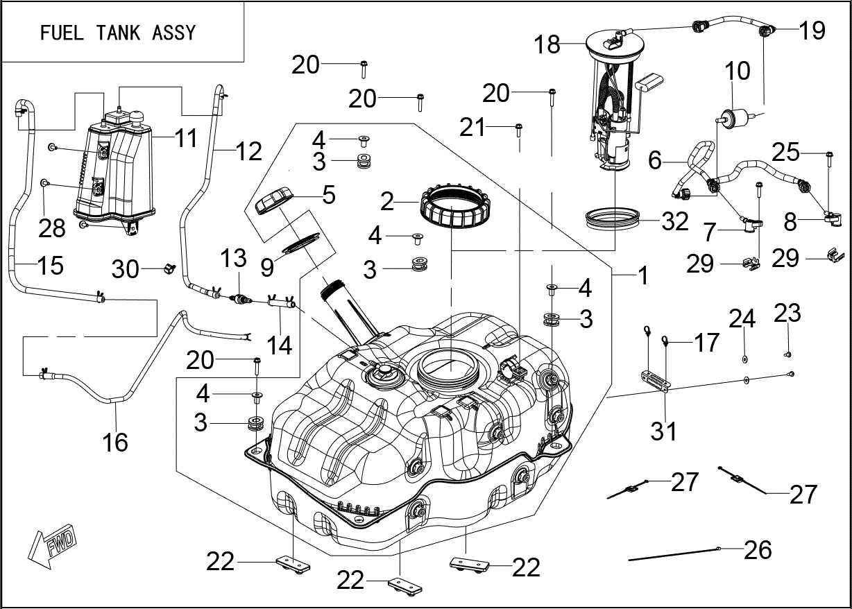 FUEL TANK ASSY