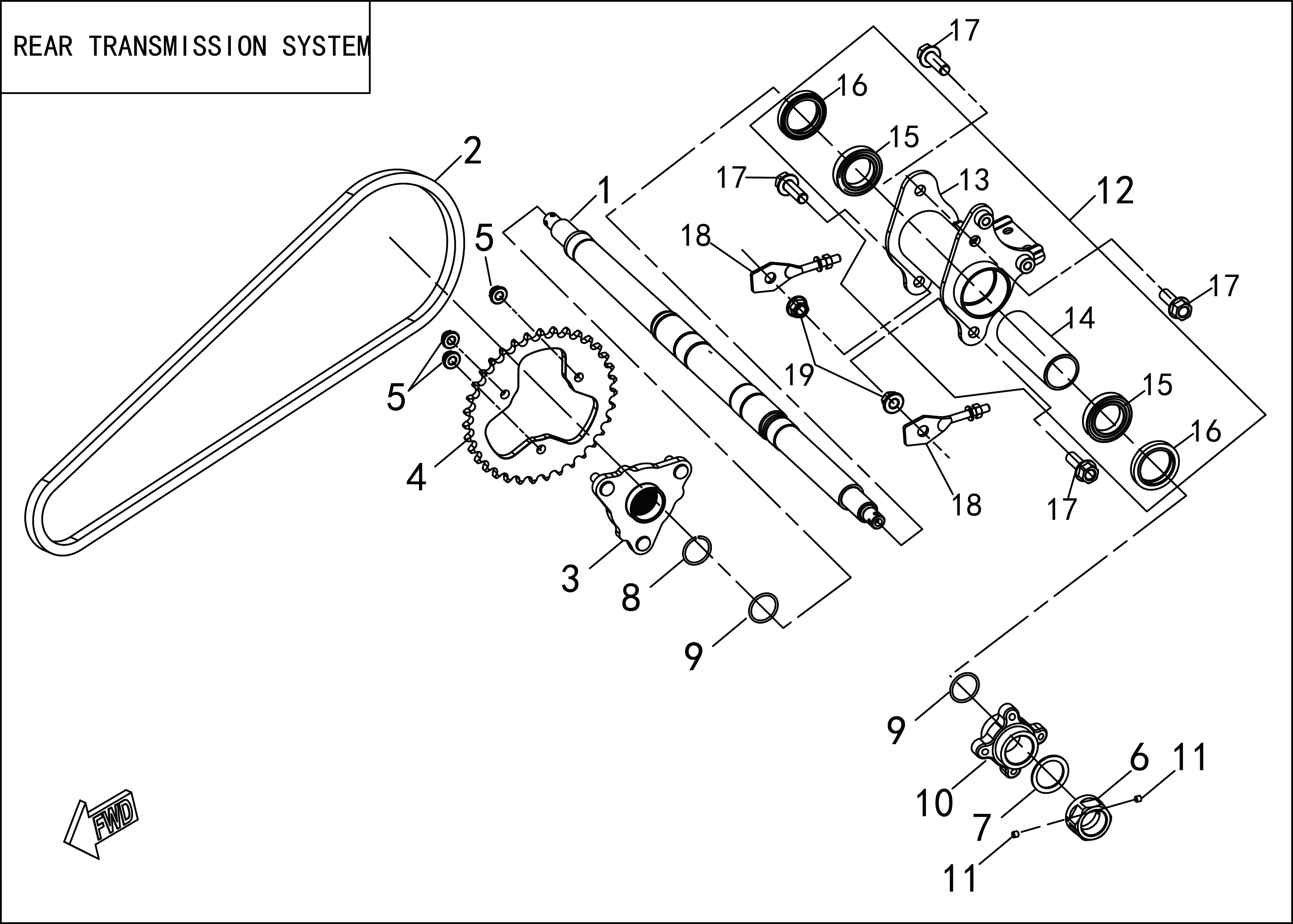 REAR AXLE ASSY