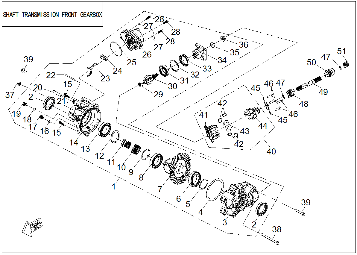 FRONT GEAR BOX