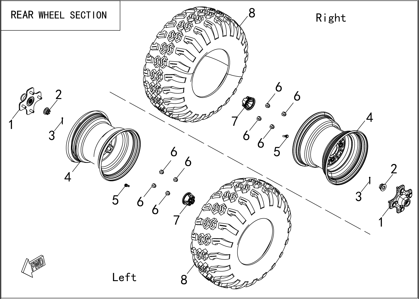 REAR WHEEL ASSY