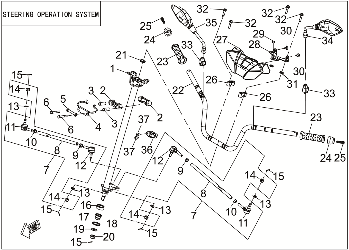 STEERING OPERATION SYSTEM