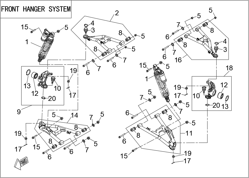FRONT HANGER SYSTEM