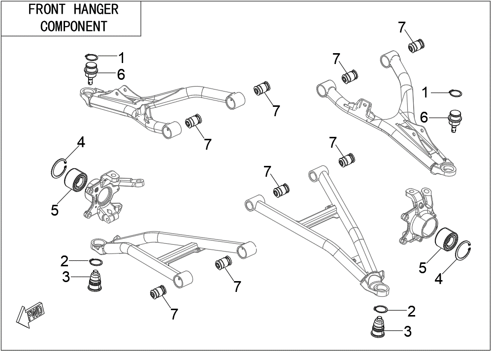 FRONT HANGER COMPONENT