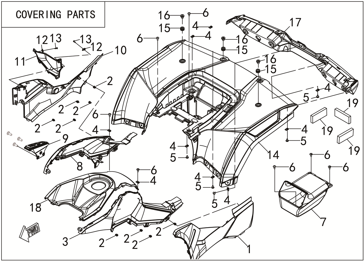 COVERING PARTS