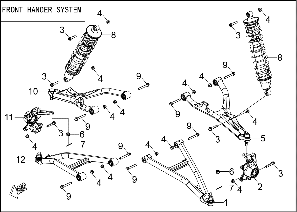 FRONT HANGER SYSTEM