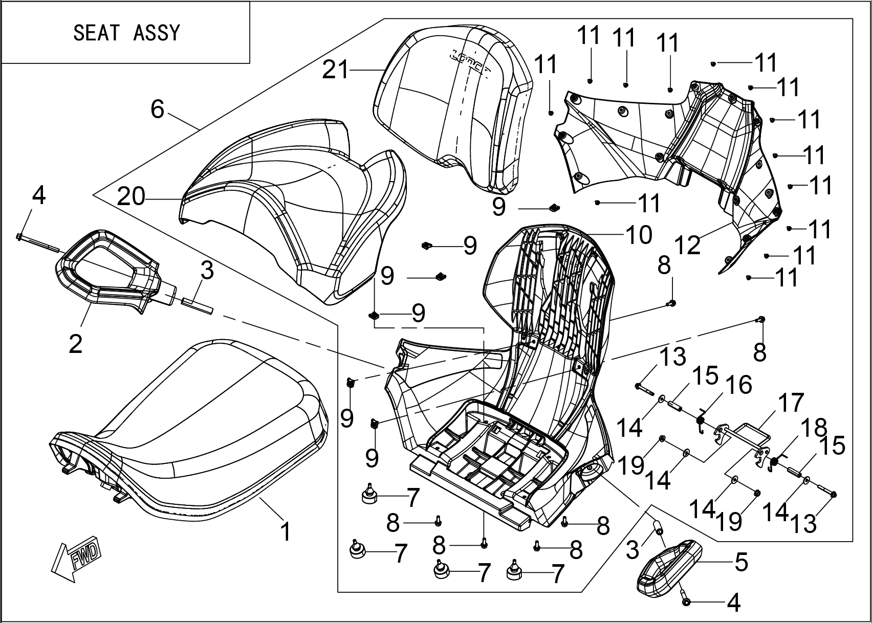 SEAT ASSY