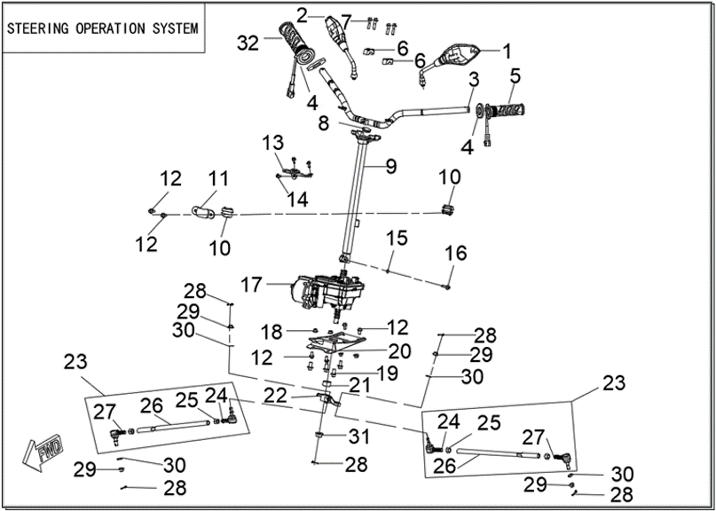 STEERING OPERATION SYSTEM