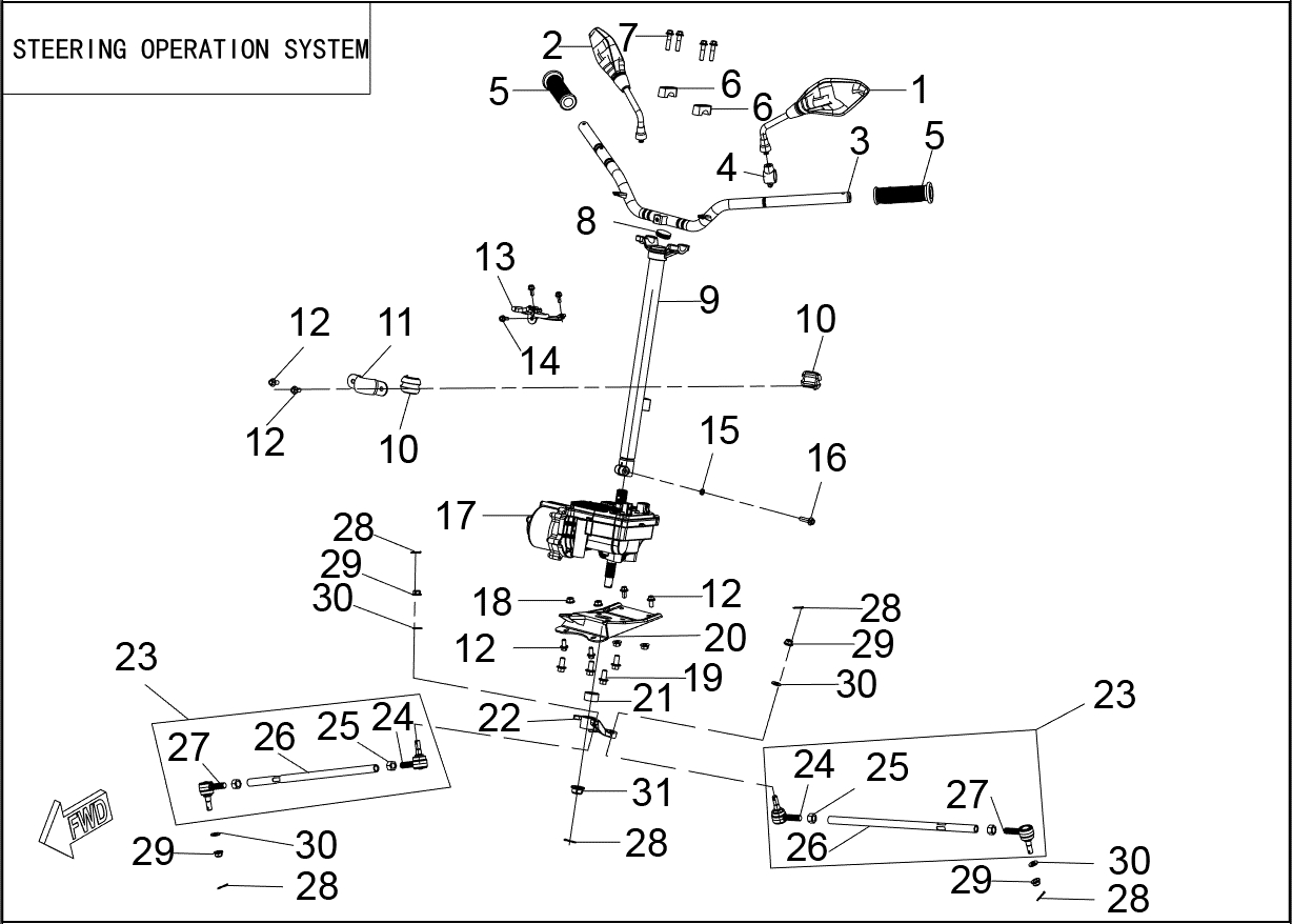 STEERING OPERATION SYSTEM