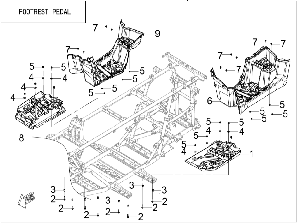 ,FOOTREST BACKPLANE
