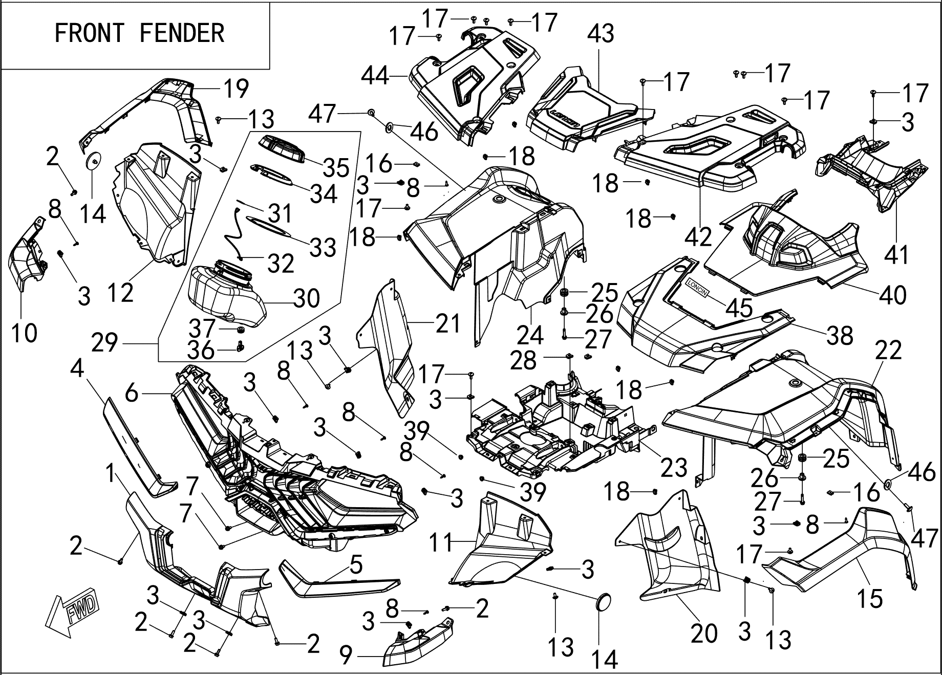 FRONT FENDER