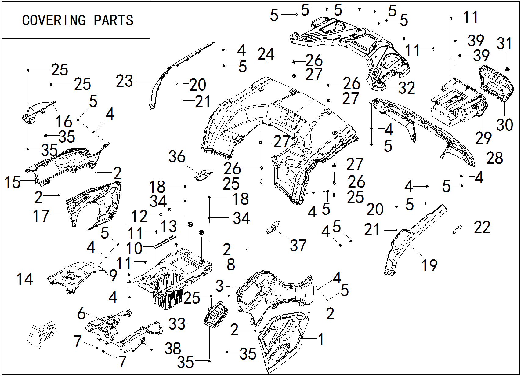COVERING PARTS