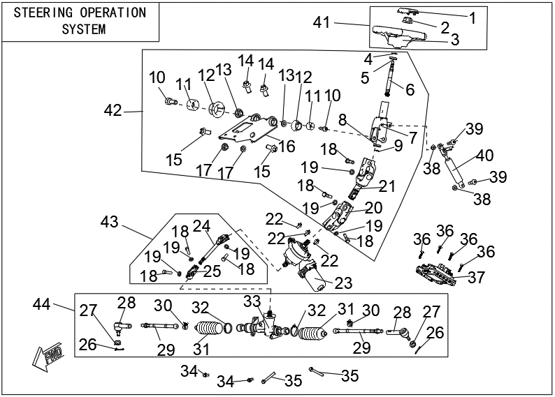 STEERING OPERATION SYSTEM