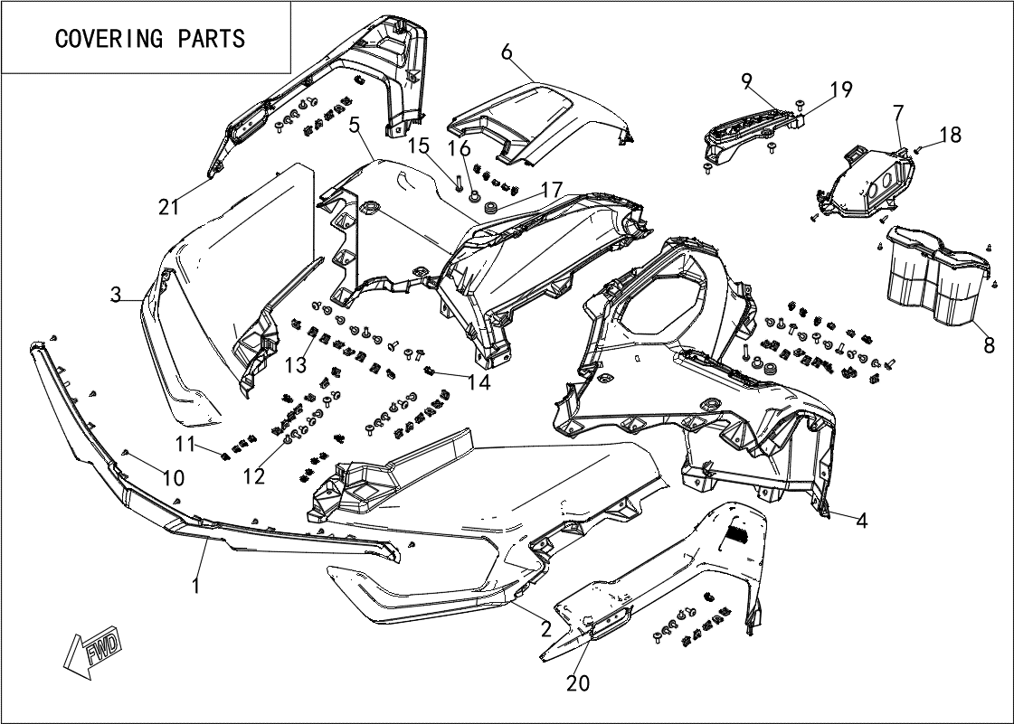 COVERING PARTS