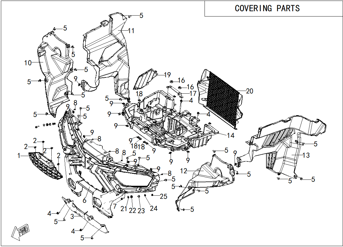 COVERING PARTS