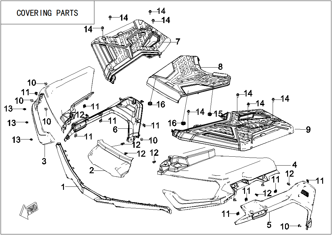 COVERING PARTS