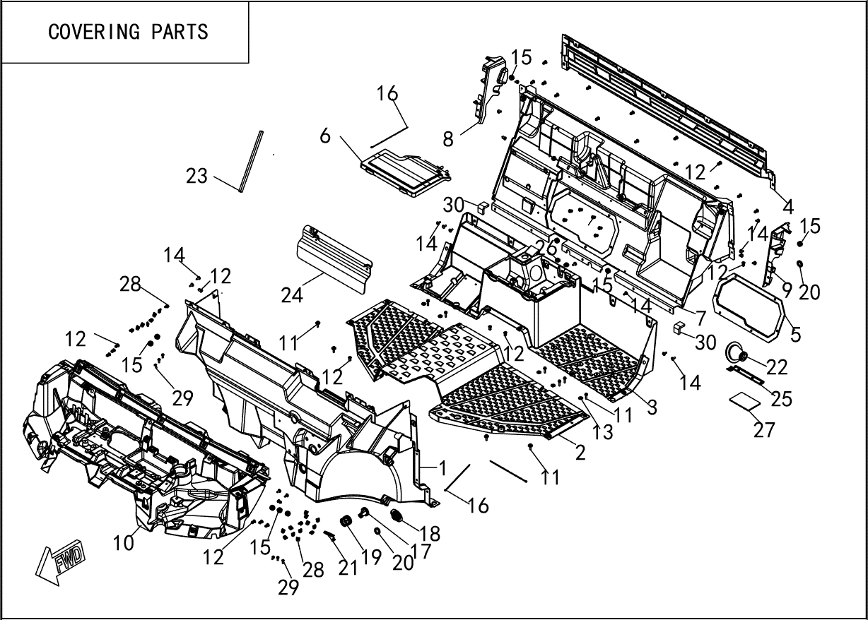 MID FENDER PARTS