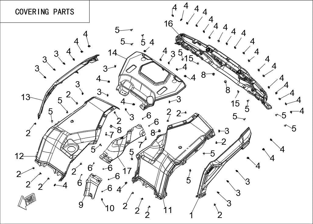 COVERING PARTS