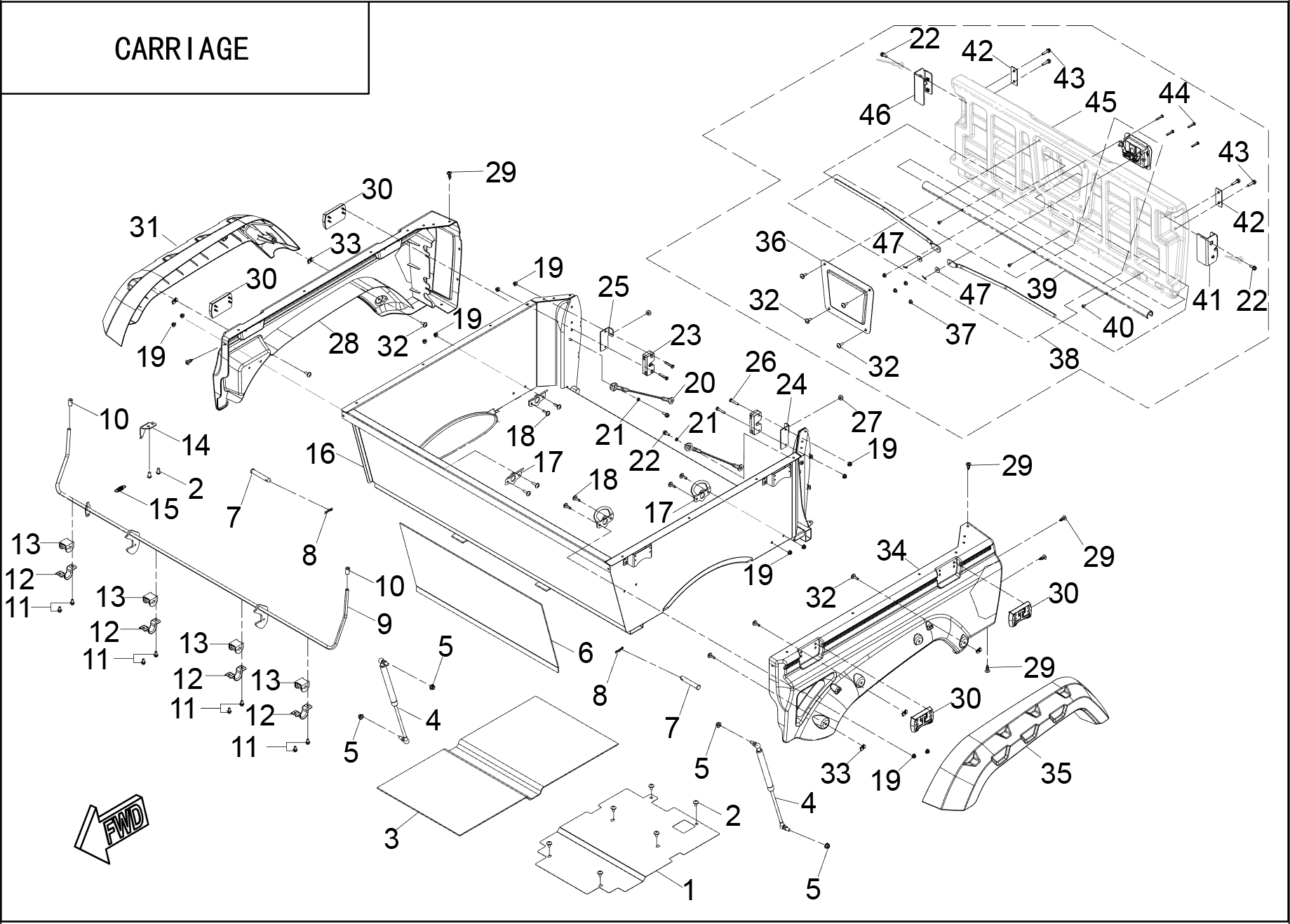 PACKING CASE ASSY