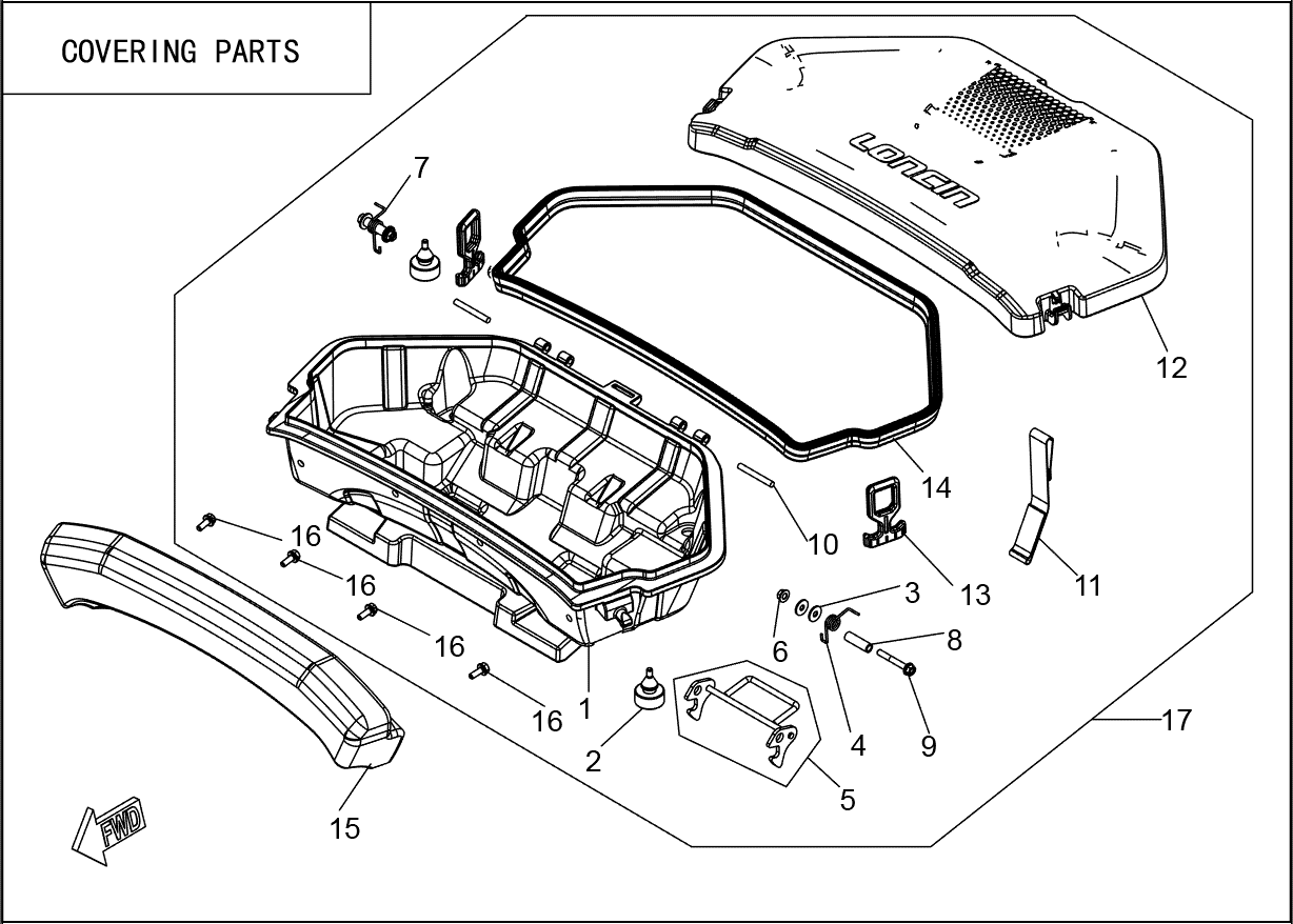 COVERING PARTS