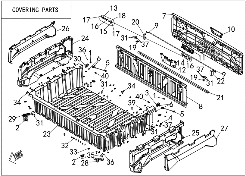 PACKING CASE ASSY