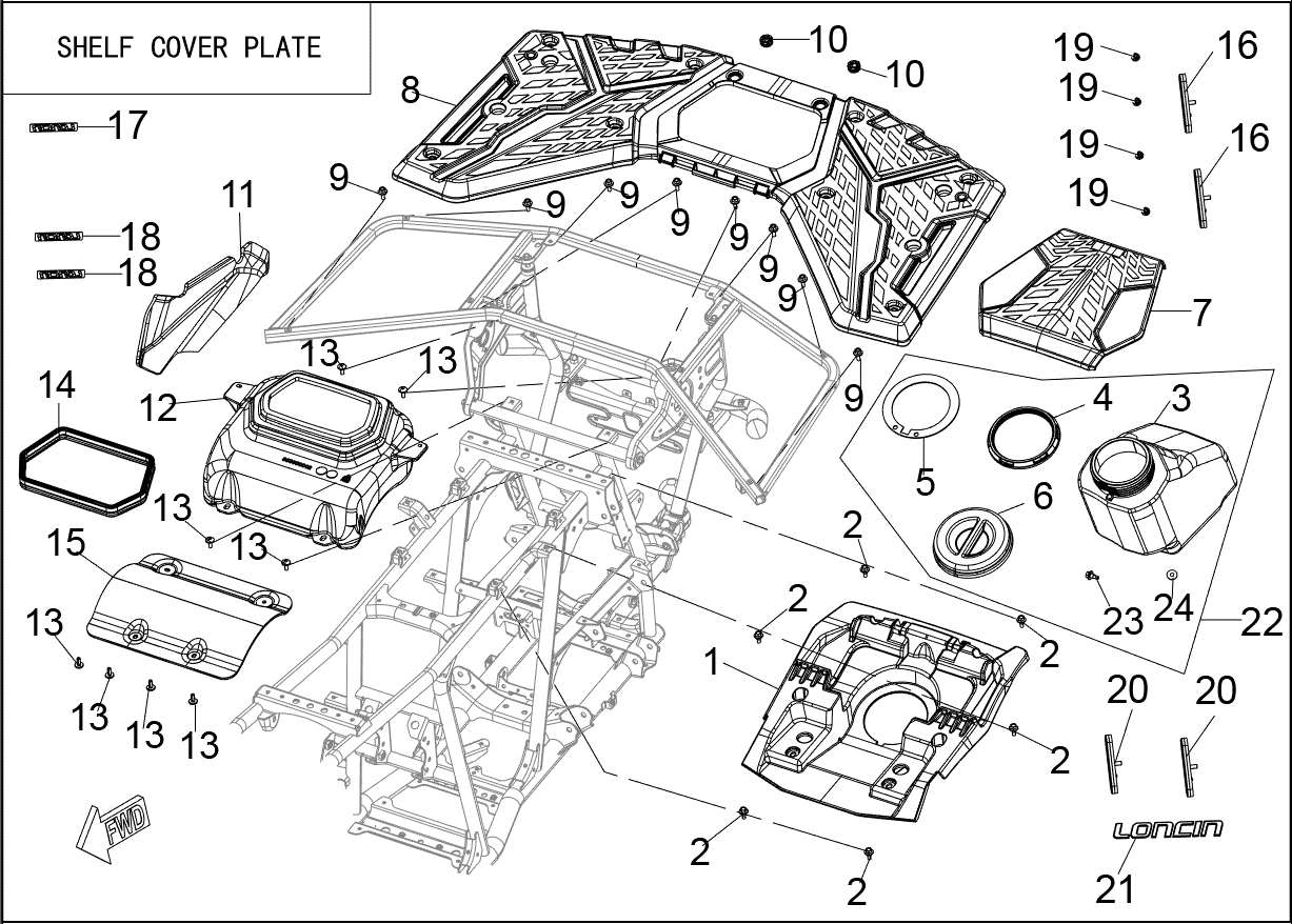 COVERING PARTS